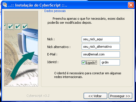 Configuração do CyberScript